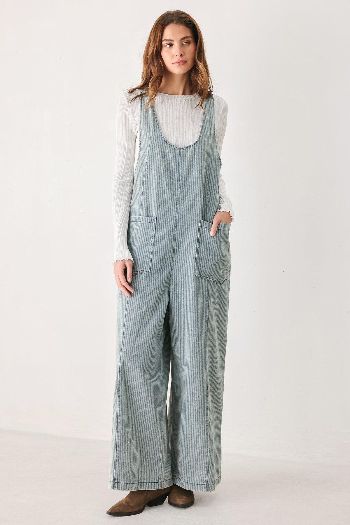 JOURNEY OF LOVE DENIM JUMPSUIT - Flying Tomato - Flyclothing LLC