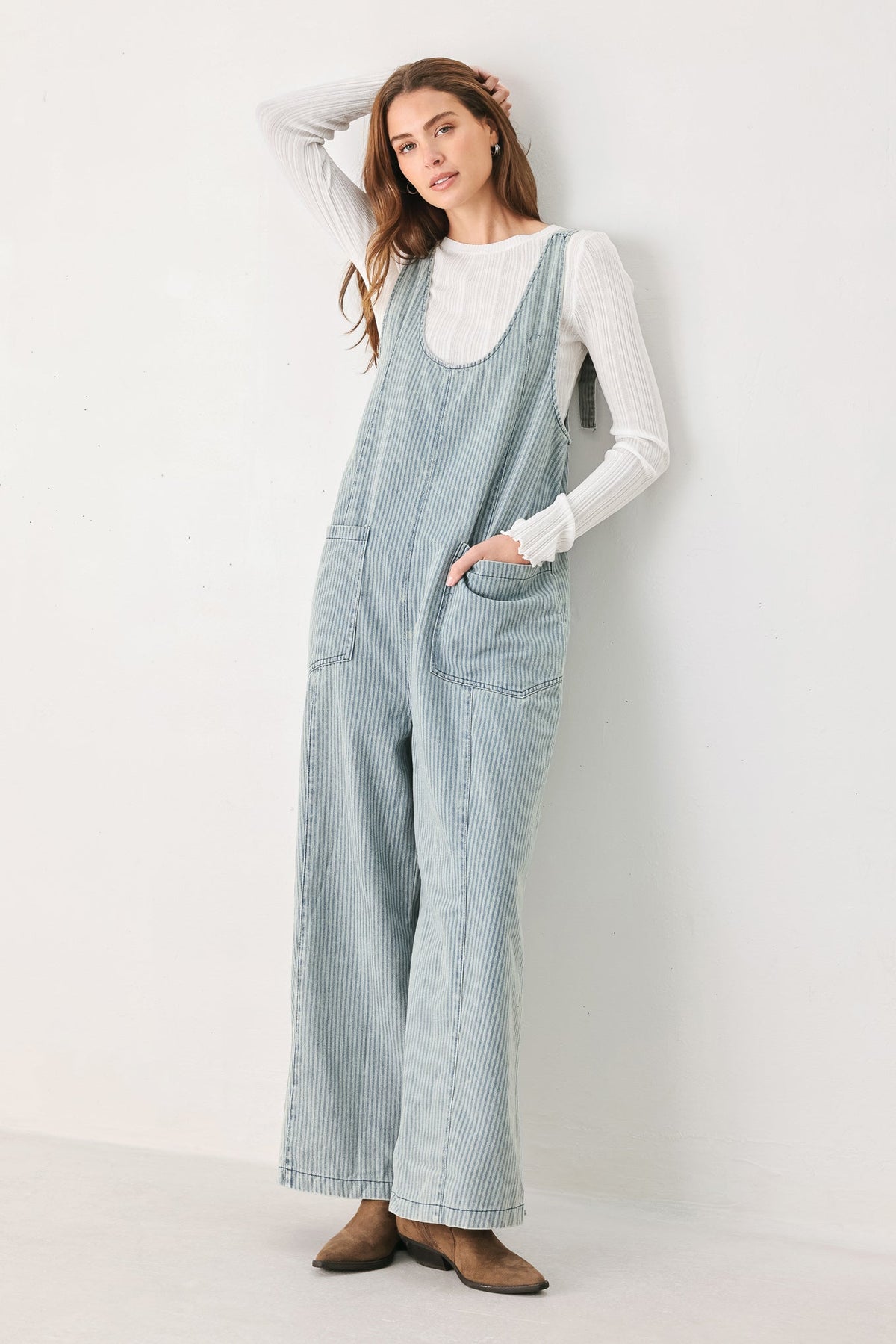 JOURNEY OF LOVE DENIM JUMPSUIT - Flying Tomato - Flyclothing LLC