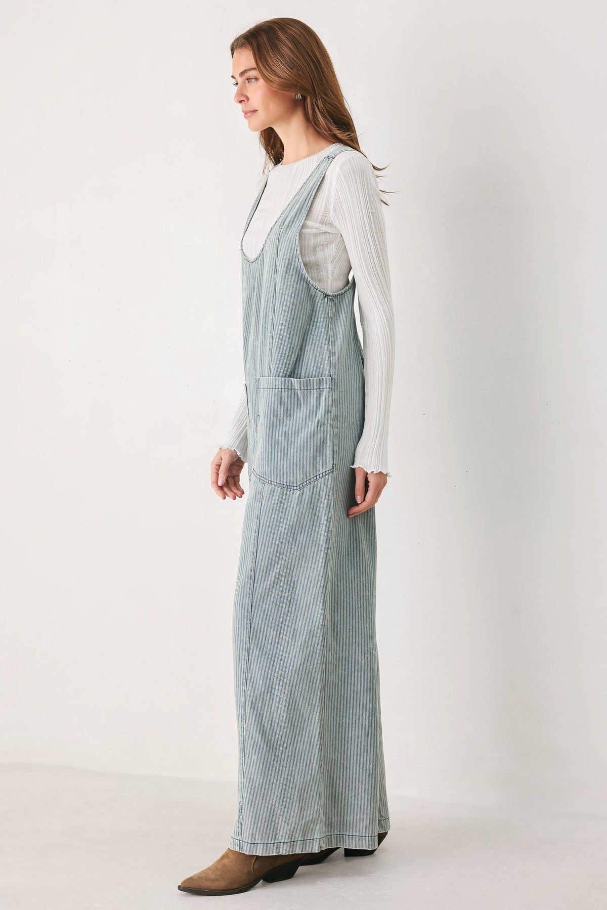 JOURNEY OF LOVE DENIM JUMPSUIT - Flying Tomato - Flyclothing LLC