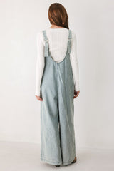 JOURNEY OF LOVE DENIM JUMPSUIT - Flying Tomato - Flyclothing LLC