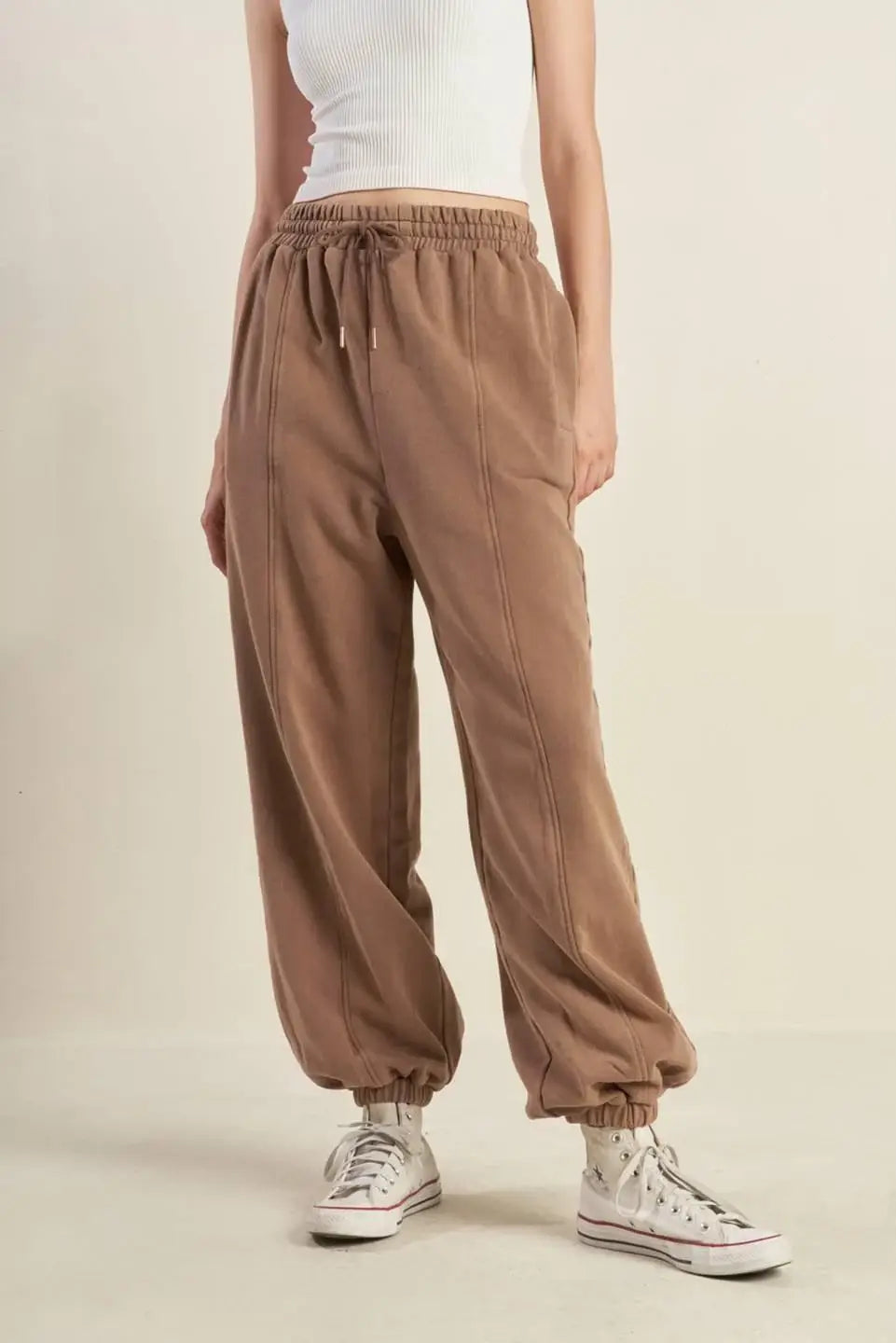 DELIGHTFUL DRAPE FRENCH TERRY JOGGER PANTS - Flying Tomato - Flyclothing LLC