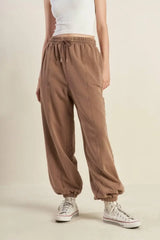 DELIGHTFUL DRAPE FRENCH TERRY JOGGER PANTS - Flying Tomato - Flyclothing LLC
