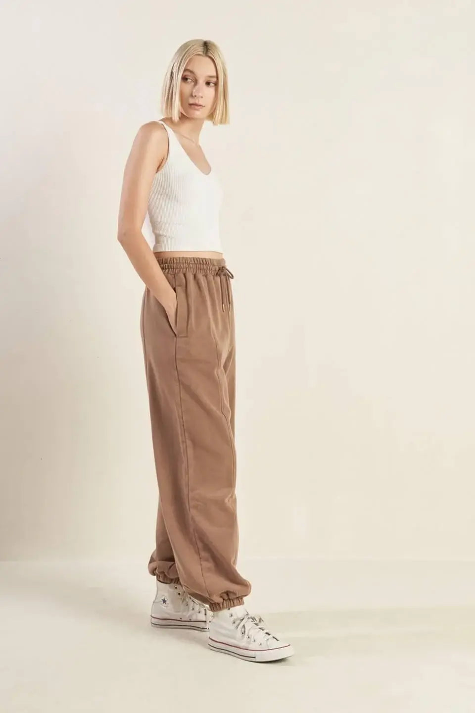 DELIGHTFUL DRAPE FRENCH TERRY JOGGER PANTS - Flying Tomato - Flyclothing LLC