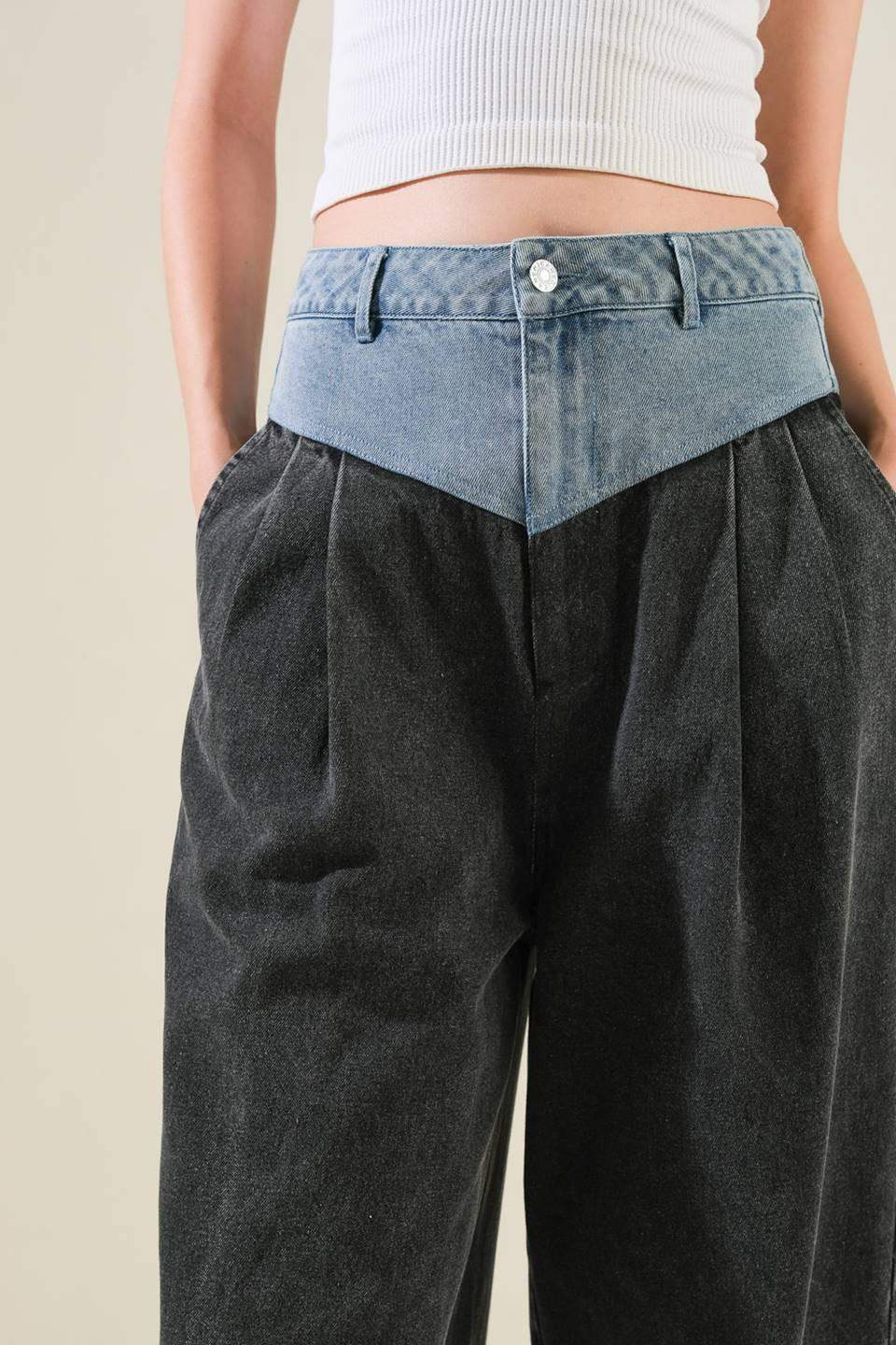 TAKE ME BACK TO DENIM PANTS - Flying Tomato - Flyclothing LLC