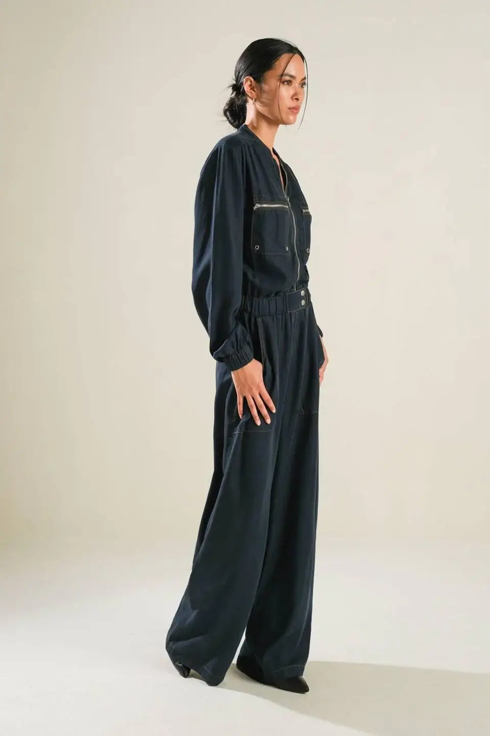 HORIZON HAVEN WOVEN JUMPSUIT - Flying Tomato - Flyclothing LLC