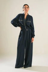 HORIZON HAVEN WOVEN JUMPSUIT - Flying Tomato - Flyclothing LLC