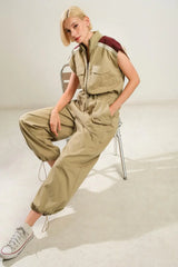 WAVE OF ELEGANCE WOVEN JUMPSUIT - Flying Tomato - Flyclothing LLC