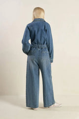 PERFECT MEET DENIM JUMPSUIT - Flying Tomato - Flyclothing LLC