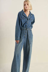 PERFECT MEET DENIM JUMPSUIT - Flying Tomato - Flyclothing LLC