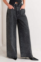 TAKE MY WORD DENIM PANTS - Flying Tomato - Flyclothing LLC