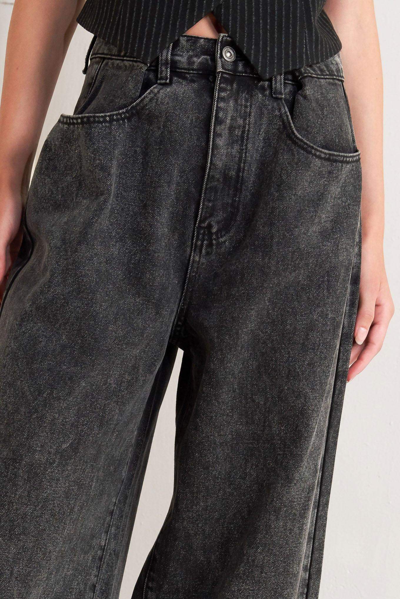 TAKE MY WORD DENIM PANTS - Flying Tomato - Flyclothing LLC
