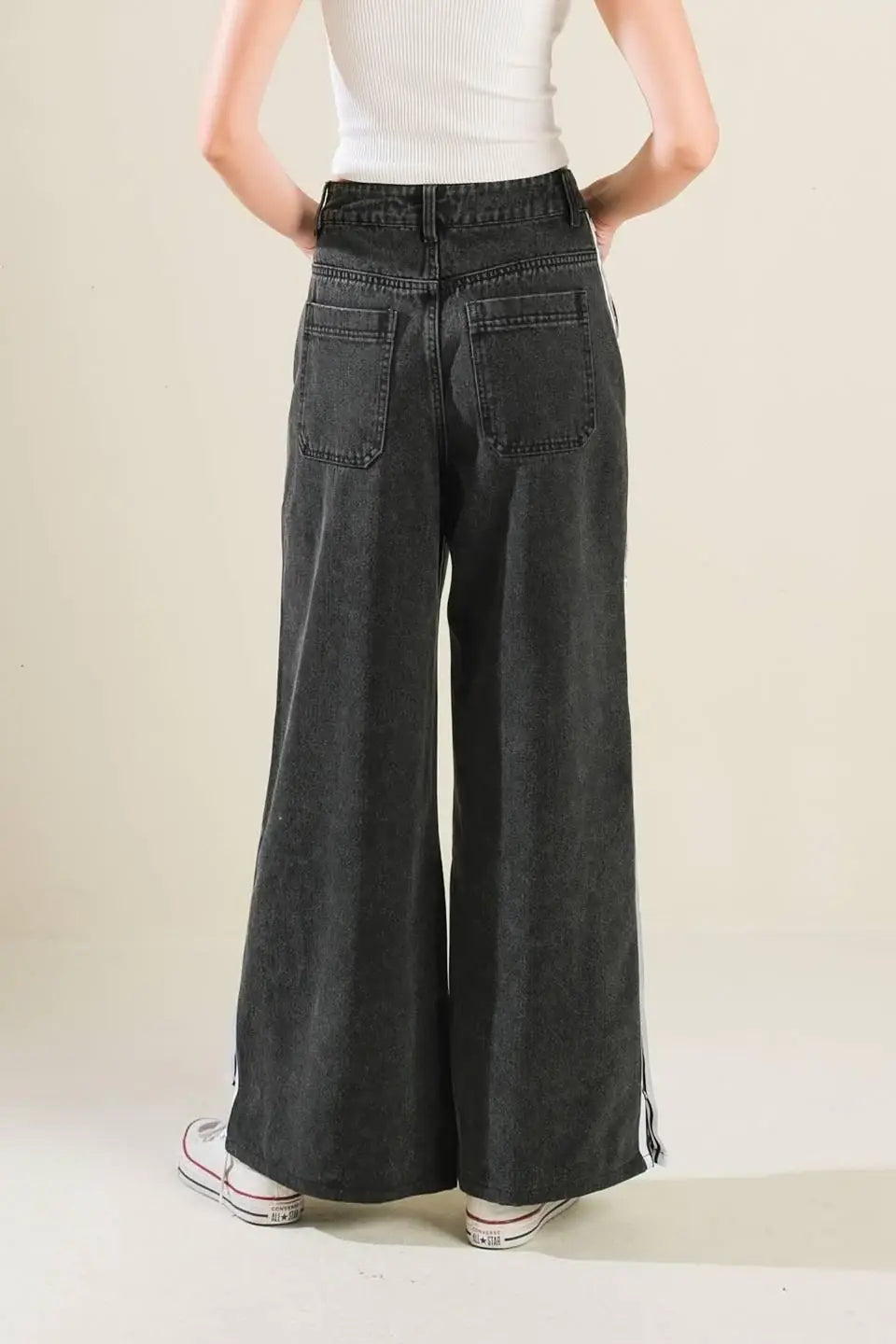 ELEGANT ELEVATION DENIM PANTS - Flying Tomato - Flyclothing LLC