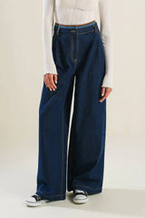 CRISP CANVAS DENIM PANTS - Flying Tomato - Flyclothing LLC