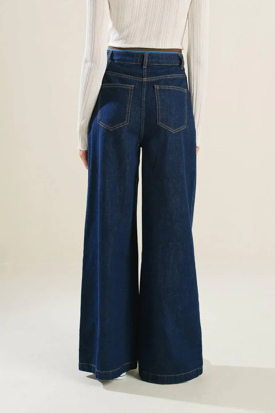 CRISP CANVAS DENIM PANTS - Flying Tomato - Flyclothing LLC