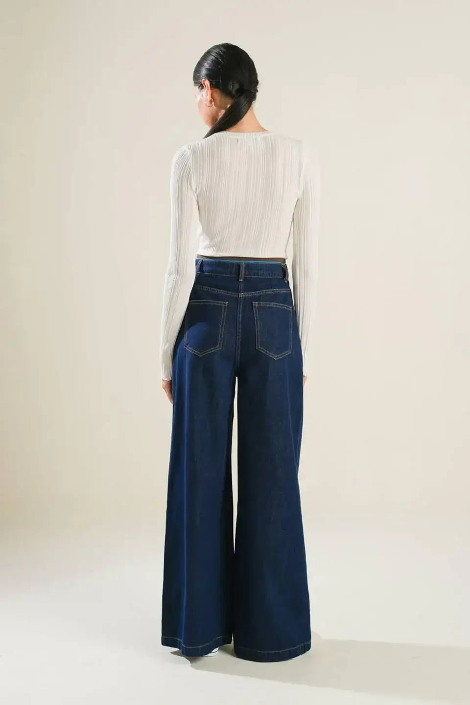 CRISP CANVAS DENIM PANTS - Flying Tomato - Flyclothing LLC
