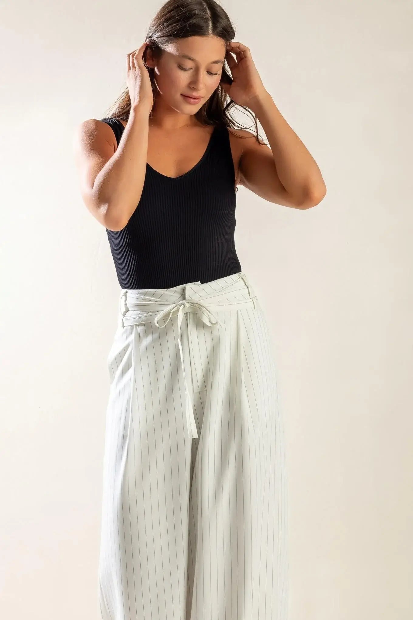 DINNER DATE WOVEN PANTS - Flying Tomato - Flyclothing LLC
