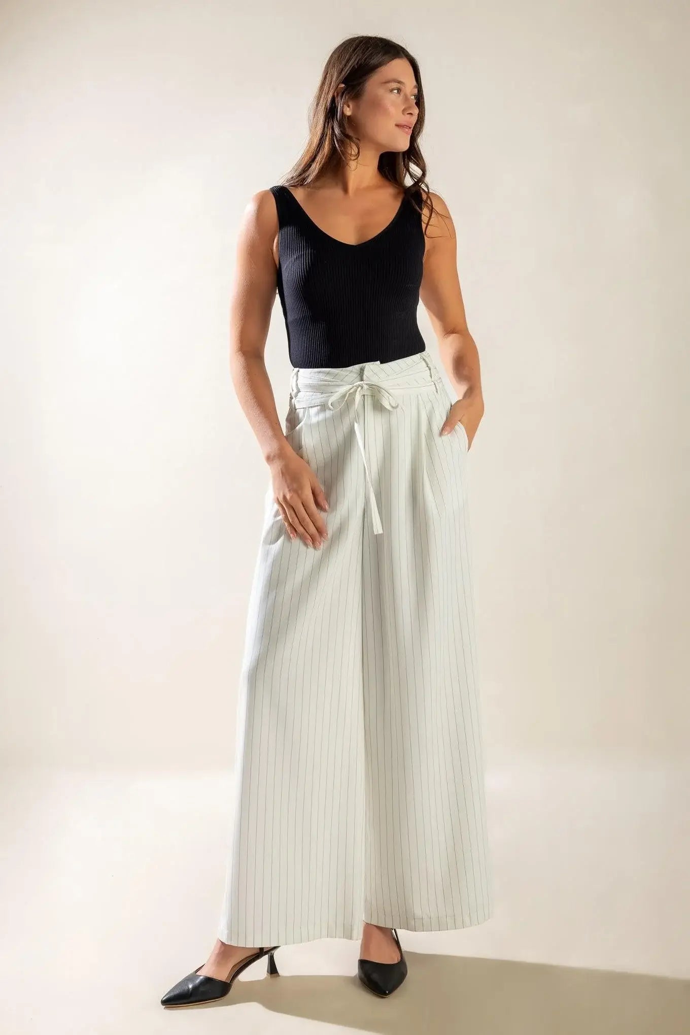 DINNER DATE WOVEN PANTS - Flying Tomato - Flyclothing LLC