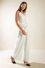 DINNER DATE WOVEN PANTS - Flying Tomato - Flyclothing LLC