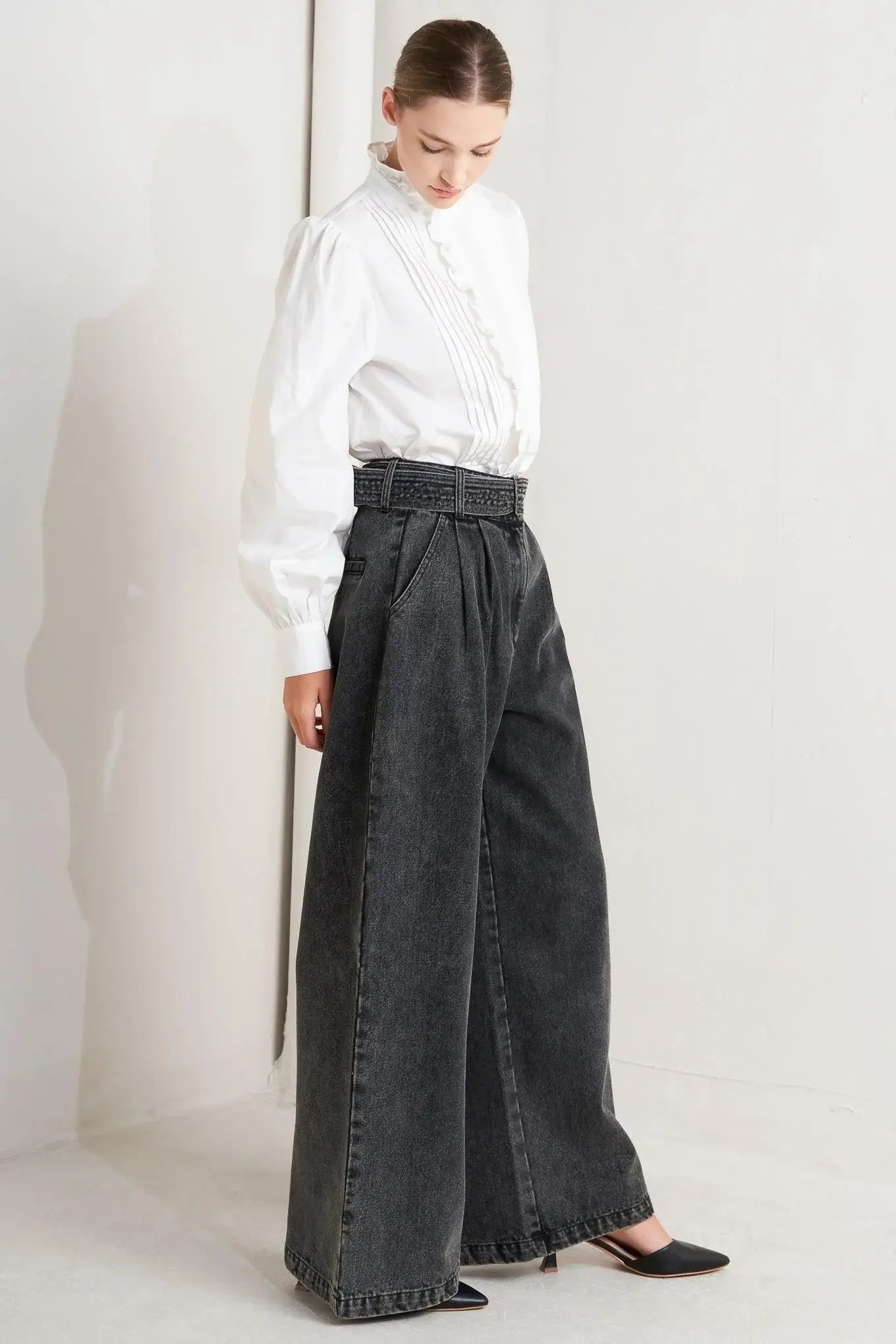 THINK OF ME DENIM PANTS - Flying Tomato - Flyclothing LLC