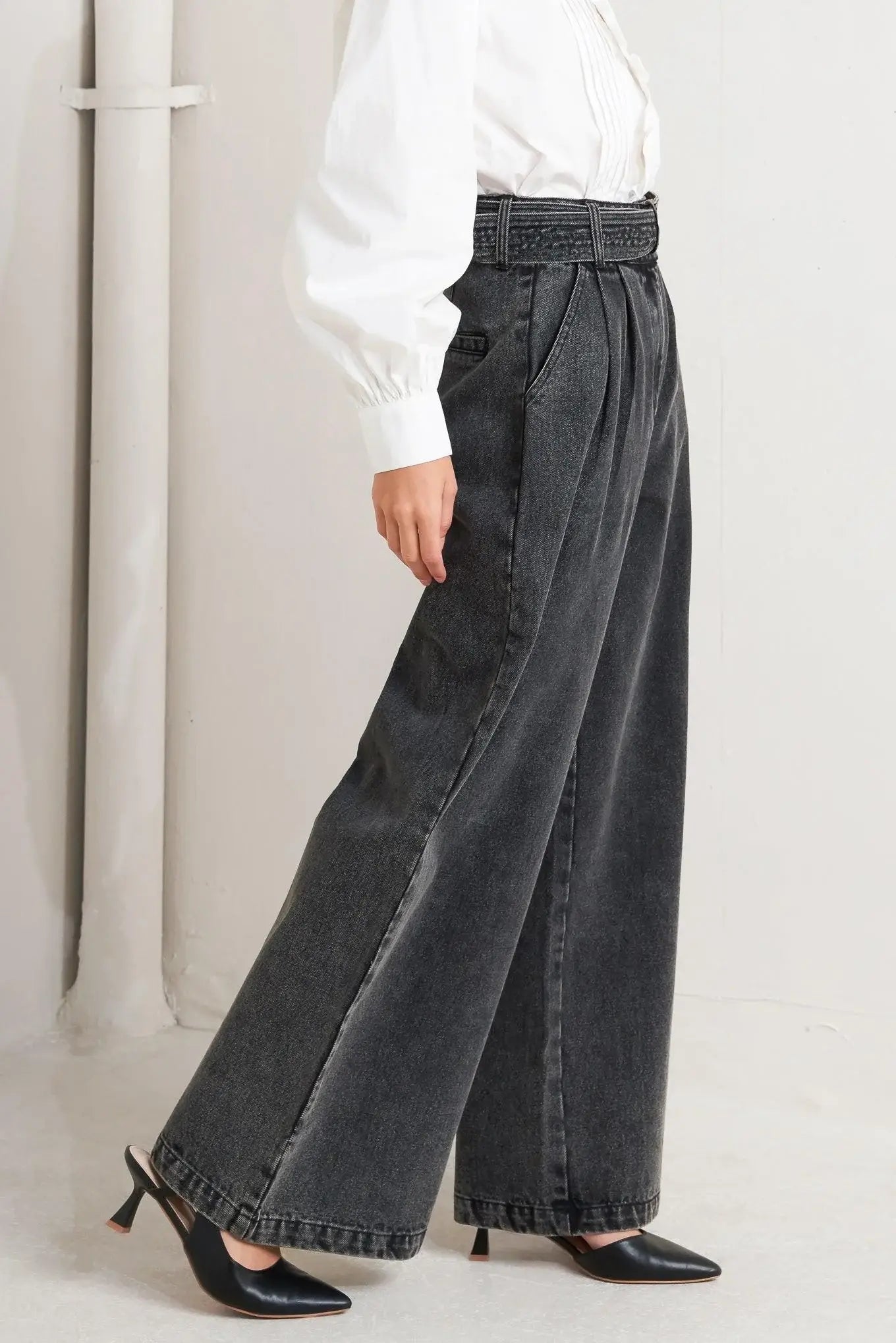 THINK OF ME DENIM PANTS - Flying Tomato - Flyclothing LLC