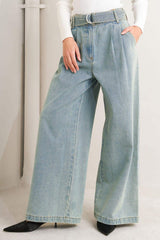 THINK OF ME DENIM PANTS - Flying Tomato - Flyclothing LLC