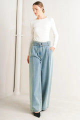 THINK OF ME DENIM PANTS - Flying Tomato - Flyclothing LLC