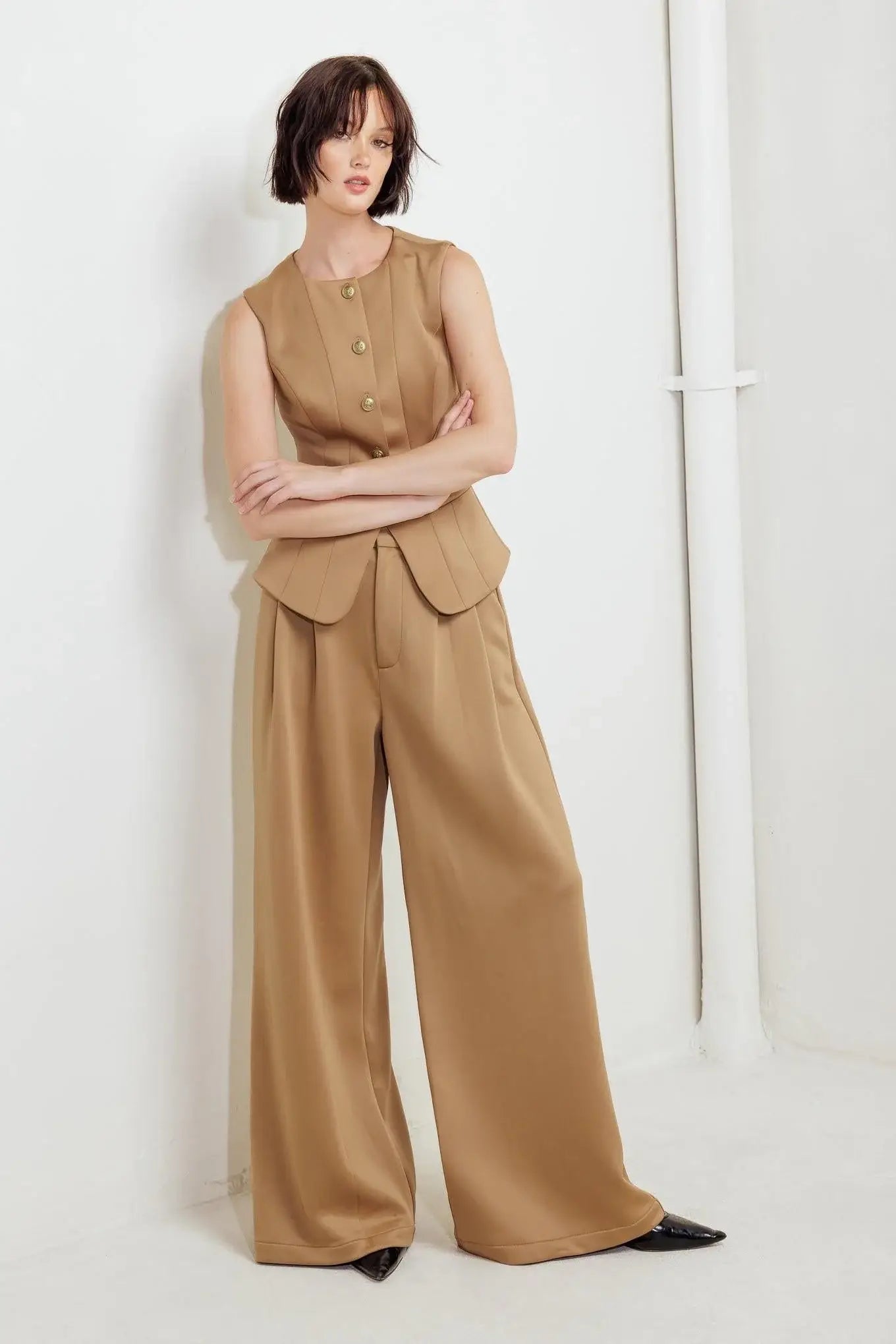 ROMANTIC PETAL WOVEN PANTS - Flying Tomato - Flyclothing LLC