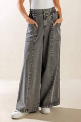 EXPLORING THE CITY DENIM PANTS - Flying Tomato - Flyclothing LLC