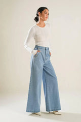 ADVENTURE AWAITS DENIM PANTS - Flying Tomato - Flyclothing LLC