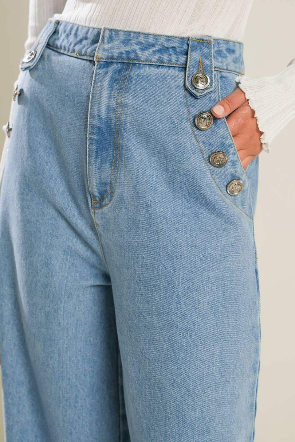 ADVENTURE AWAITS DENIM PANTS - Flying Tomato - Flyclothing LLC