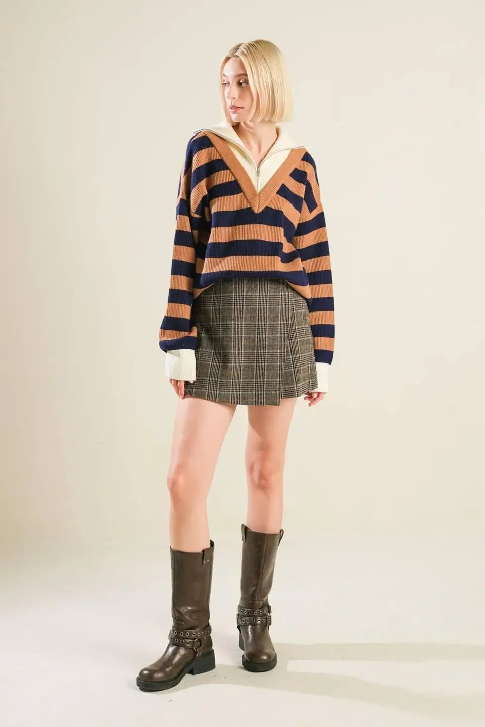 ETERNAL DEVOTION PLAID SKORT - Flying Tomato - Flyclothing LLC