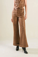A GIFT FROM LOVE LEATHER PANTS - Flying Tomato - Flyclothing LLC