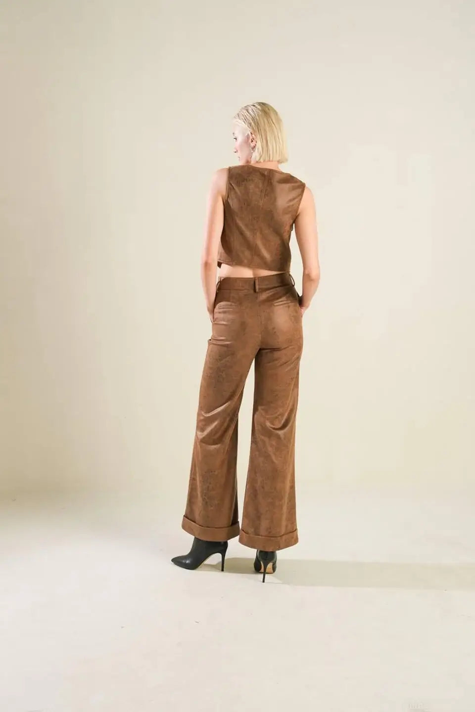 A GIFT FROM LOVE LEATHER PANTS - Flying Tomato - Flyclothing LLC