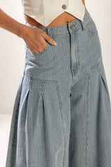 ROOFTOP ROMANCE DENIM PANTS - Flying Tomato - Flyclothing LLC