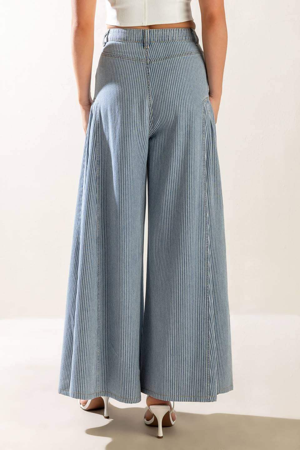 ROOFTOP ROMANCE DENIM PANTS - Flying Tomato - Flyclothing LLC