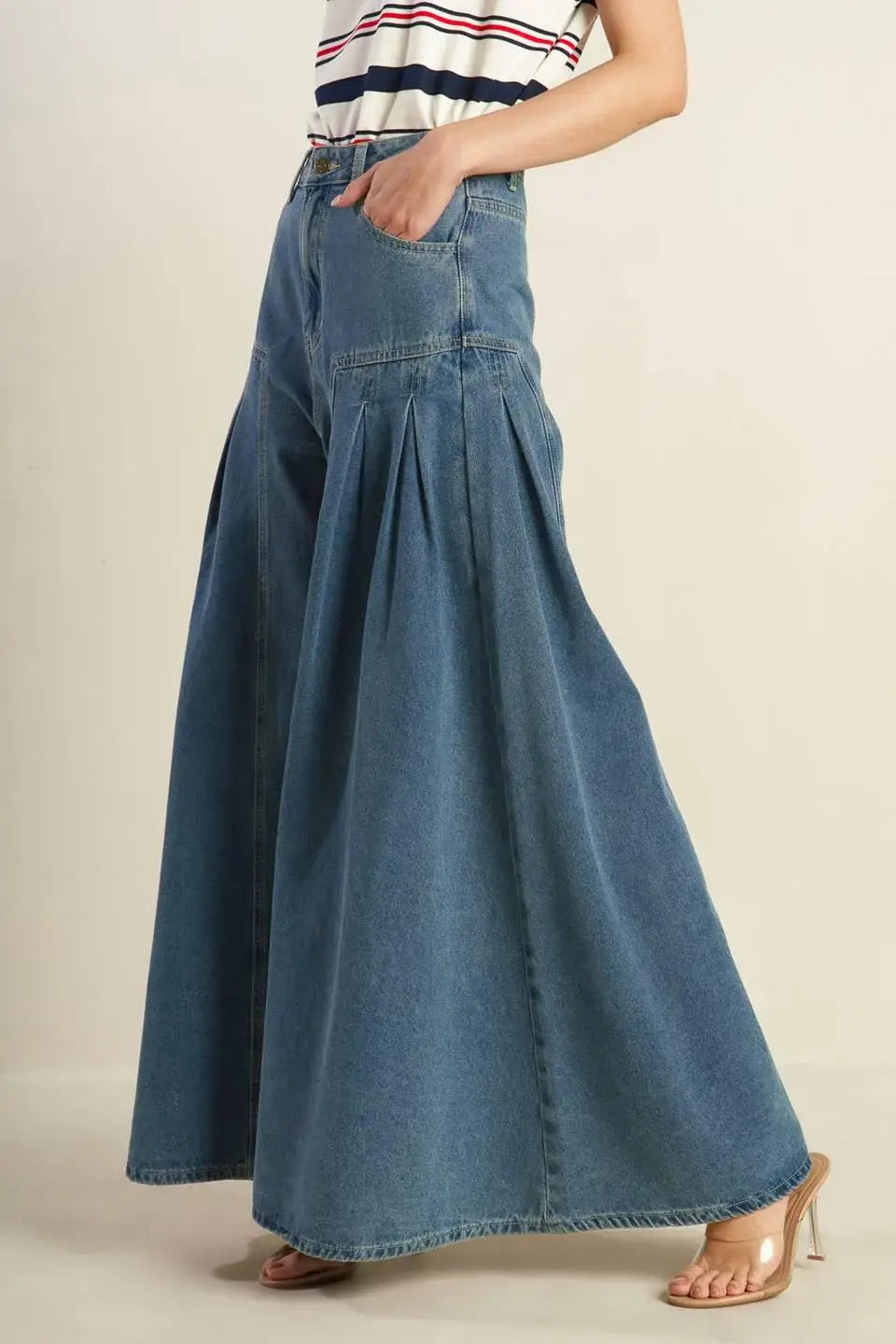 EFFORTLESS EDGE DENIM PANTS - Flying Tomato - Flyclothing LLC