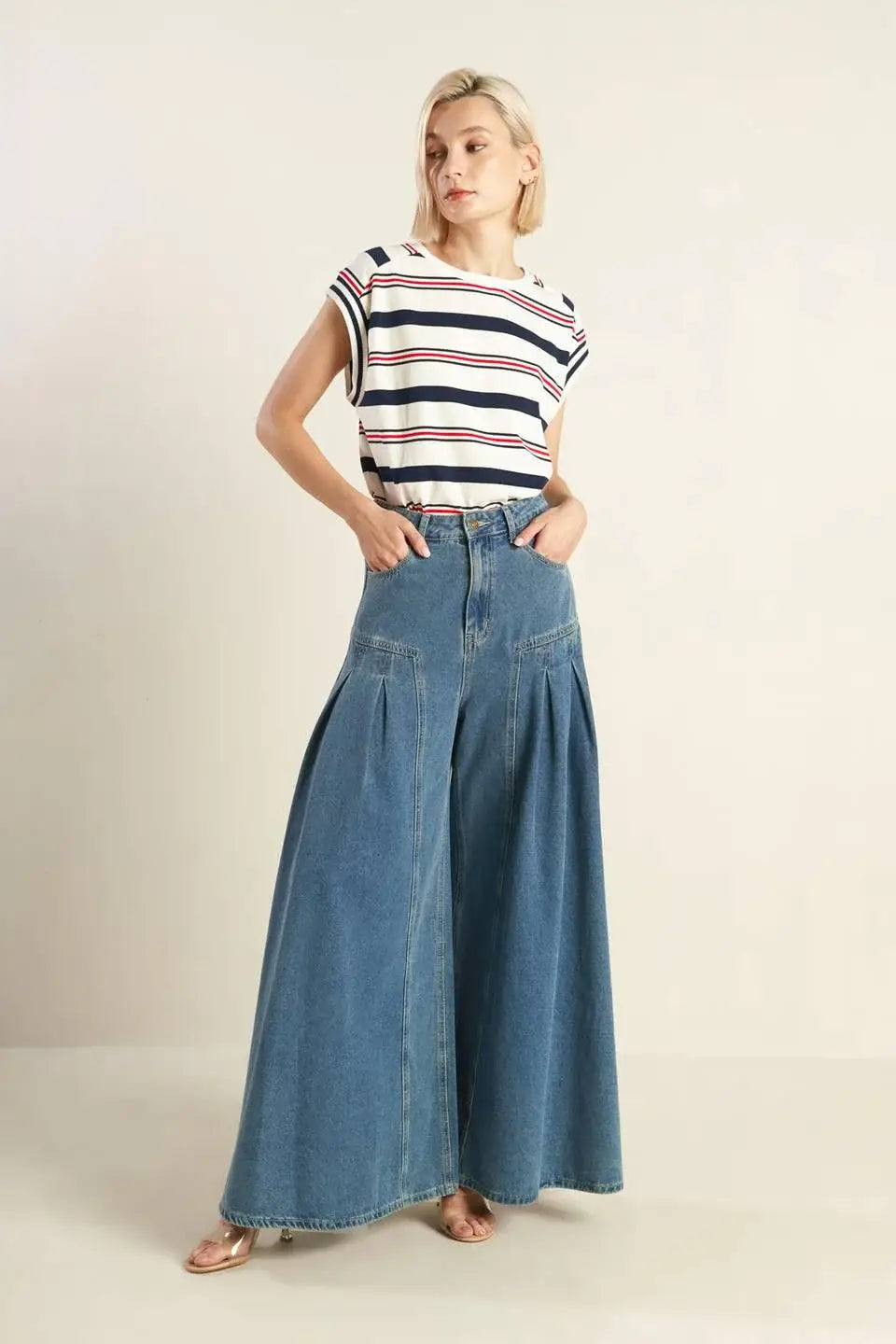 EFFORTLESS EDGE DENIM PANTS - Flying Tomato - Flyclothing LLC