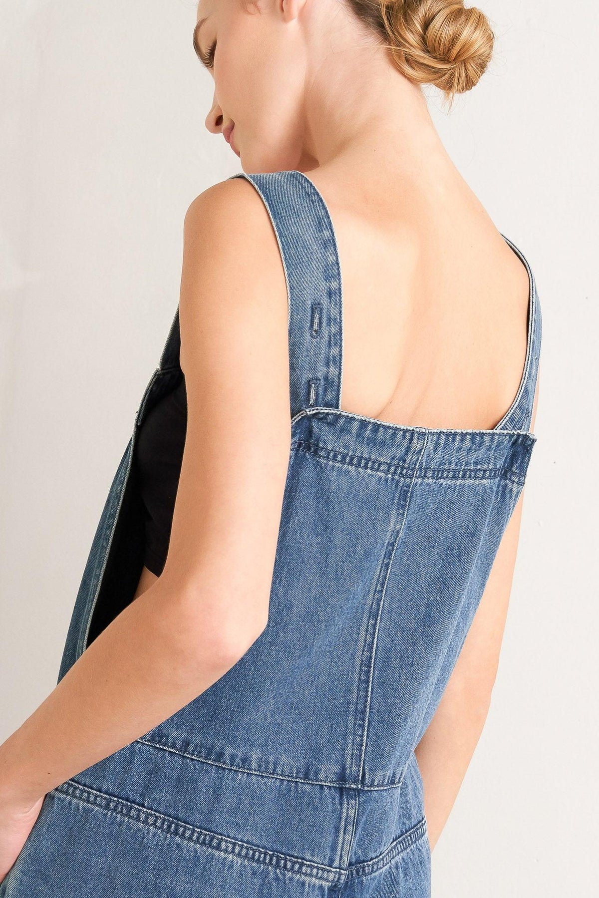 LET ME TALK DENIM CARGO JUMPSUIT - Flying Tomato - Flyclothing LLC
