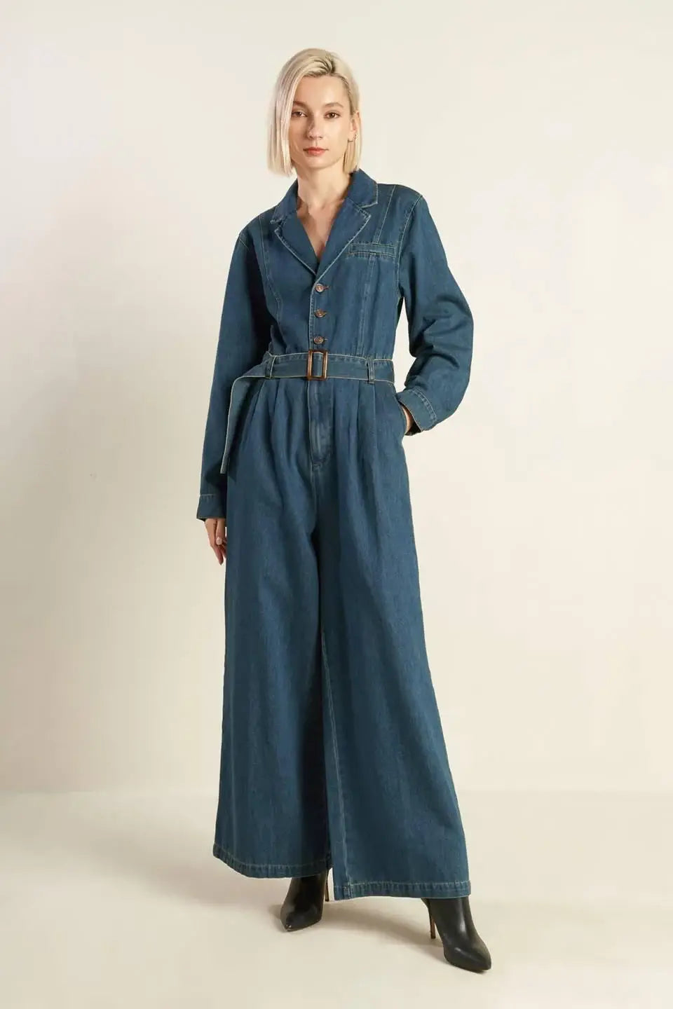 IN THE DETAILS DENIM JUMPSUIT - Flying Tomato - Flyclothing LLC