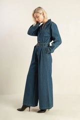 IN THE DETAILS DENIM JUMPSUIT - Flying Tomato - Flyclothing LLC