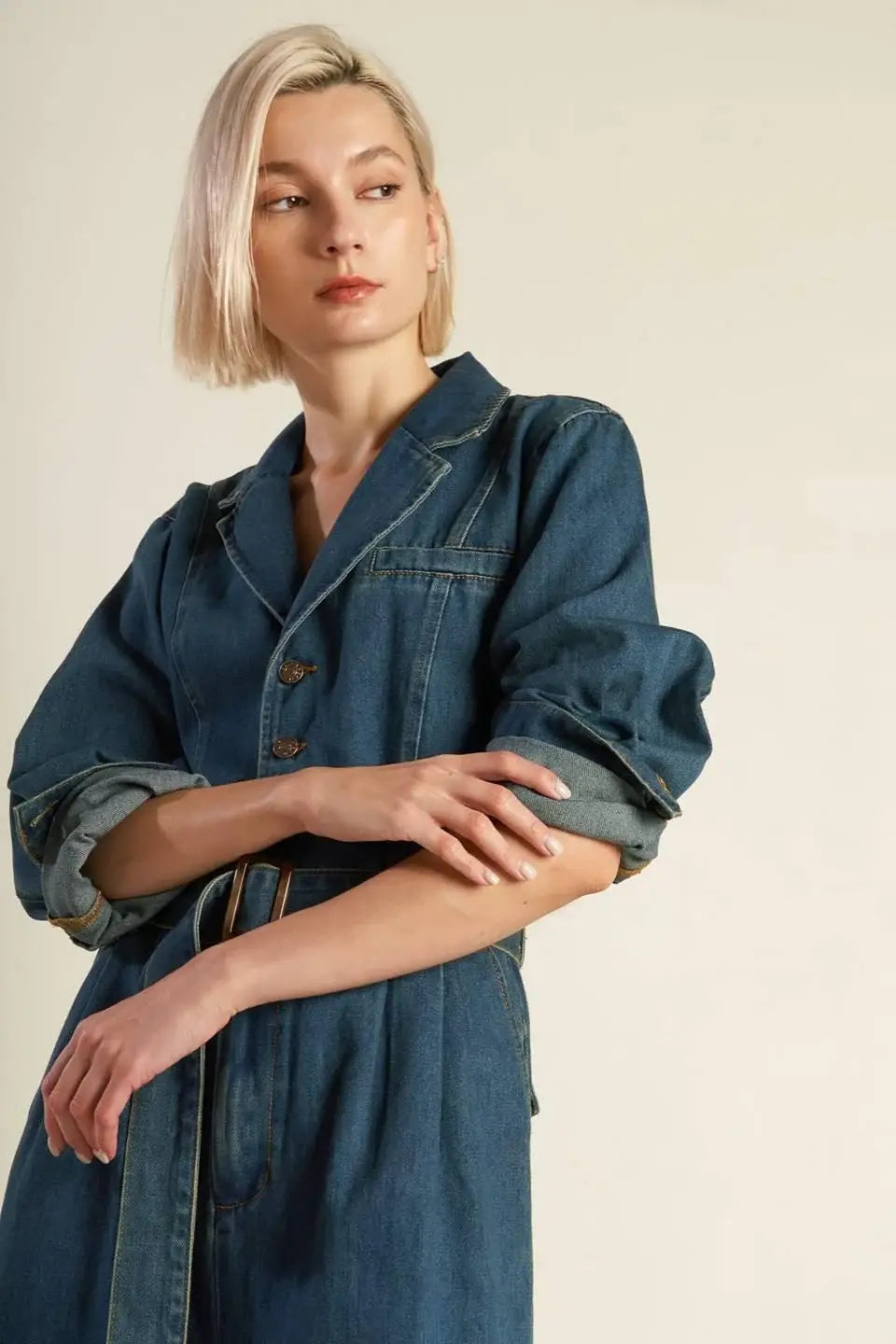 IN THE DETAILS DENIM JUMPSUIT - Flying Tomato - Flyclothing LLC