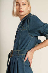 IN THE DETAILS DENIM JUMPSUIT - Flying Tomato - Flyclothing LLC
