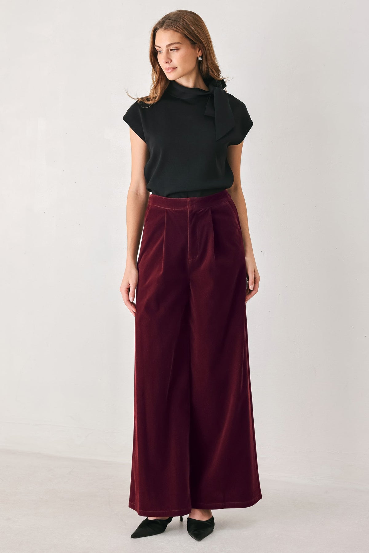 COY CHARM VELVET PANTS - Flying Tomato - Flyclothing LLC