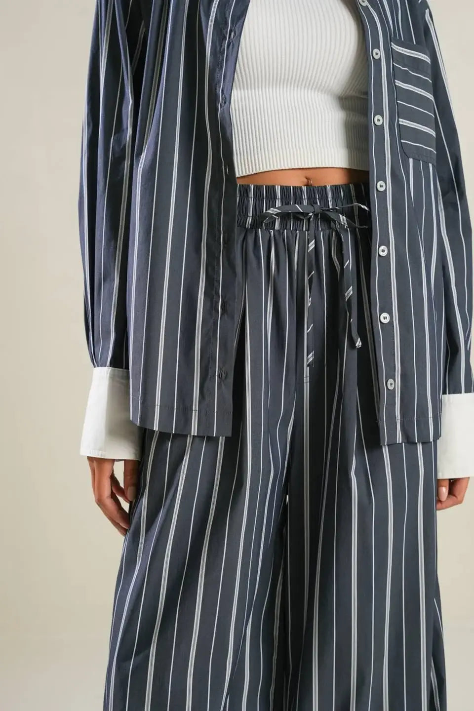 BEHIND THE GRIN WOVEN PANTS - Flying Tomato - Flyclothing LLC