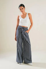 BEHIND THE GRIN WOVEN PANTS - Flying Tomato - Flyclothing LLC