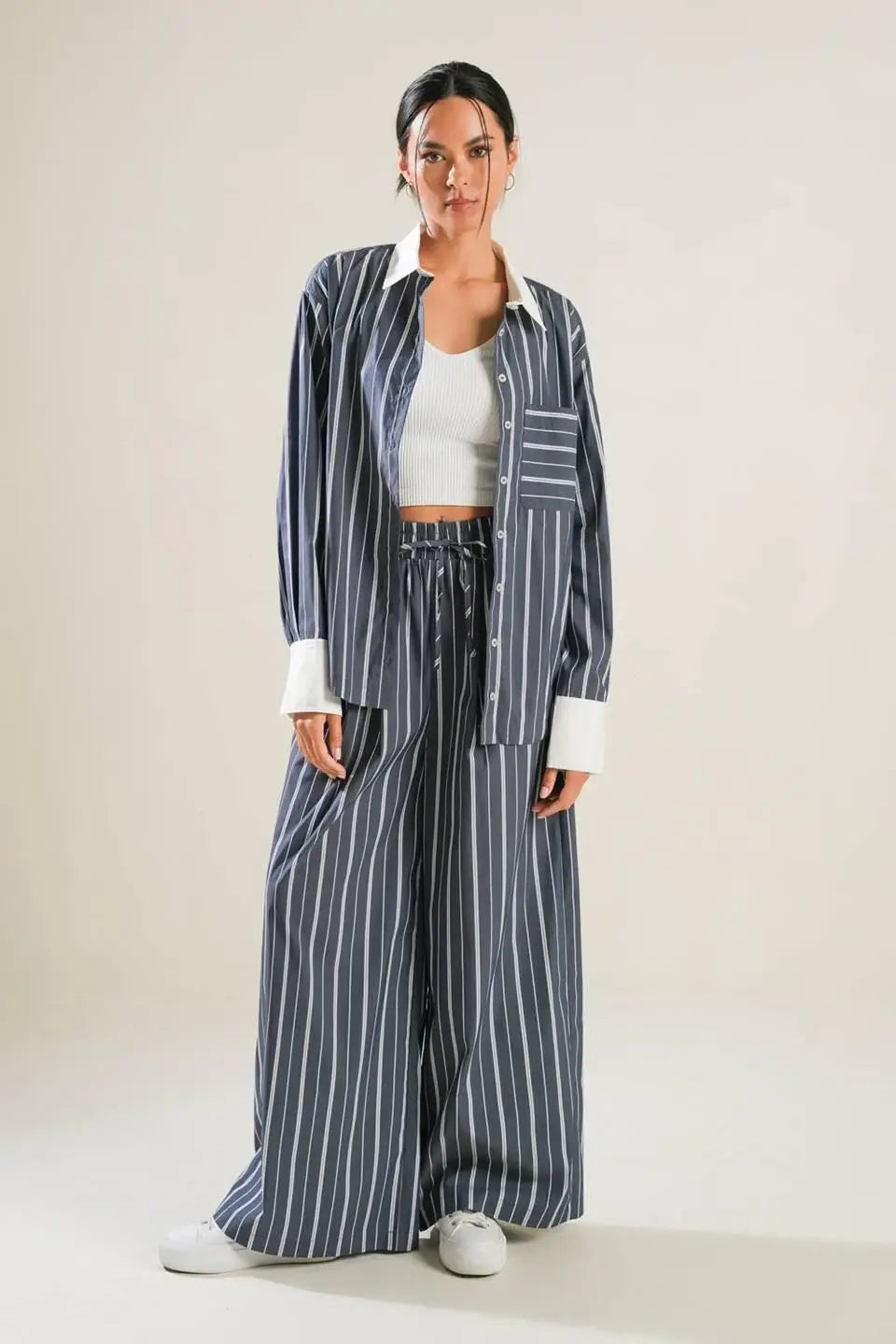 BEHIND THE GRIN WOVEN PANTS - Flying Tomato - Flyclothing LLC