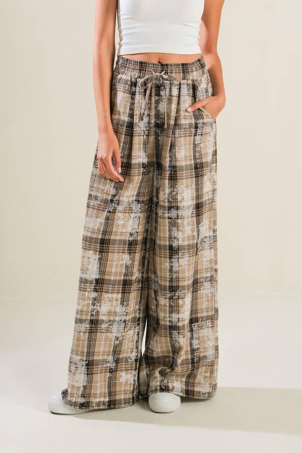 TIMELESS CHARM WOVEN PANTS - Flying Tomato - Flyclothing LLC
