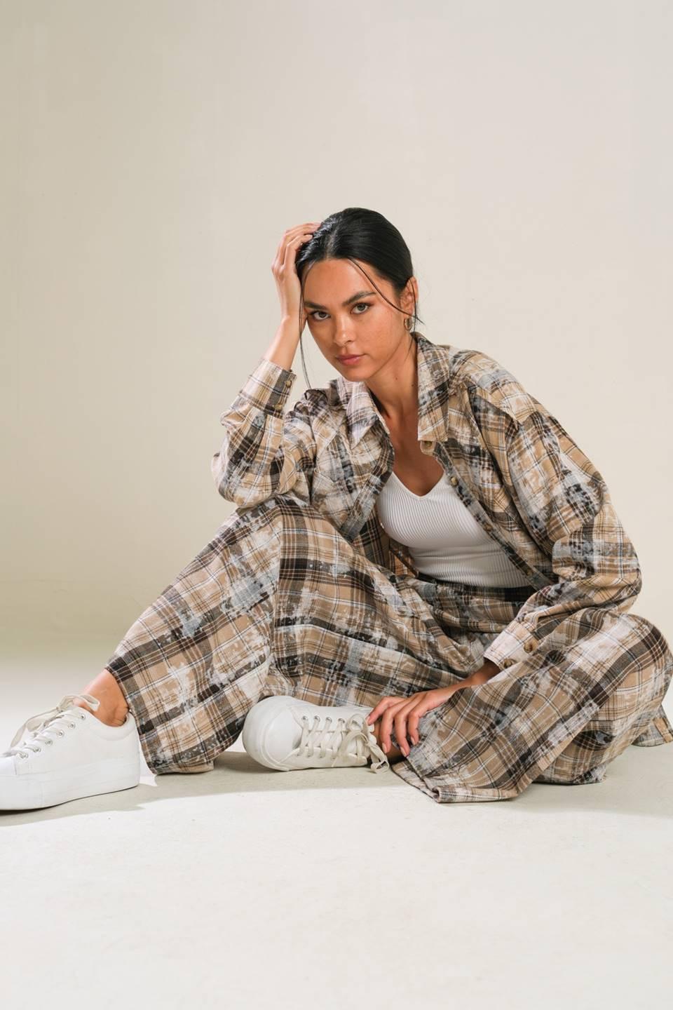 TIMELESS CHARM WOVEN PANTS - Flying Tomato - Flyclothing LLC