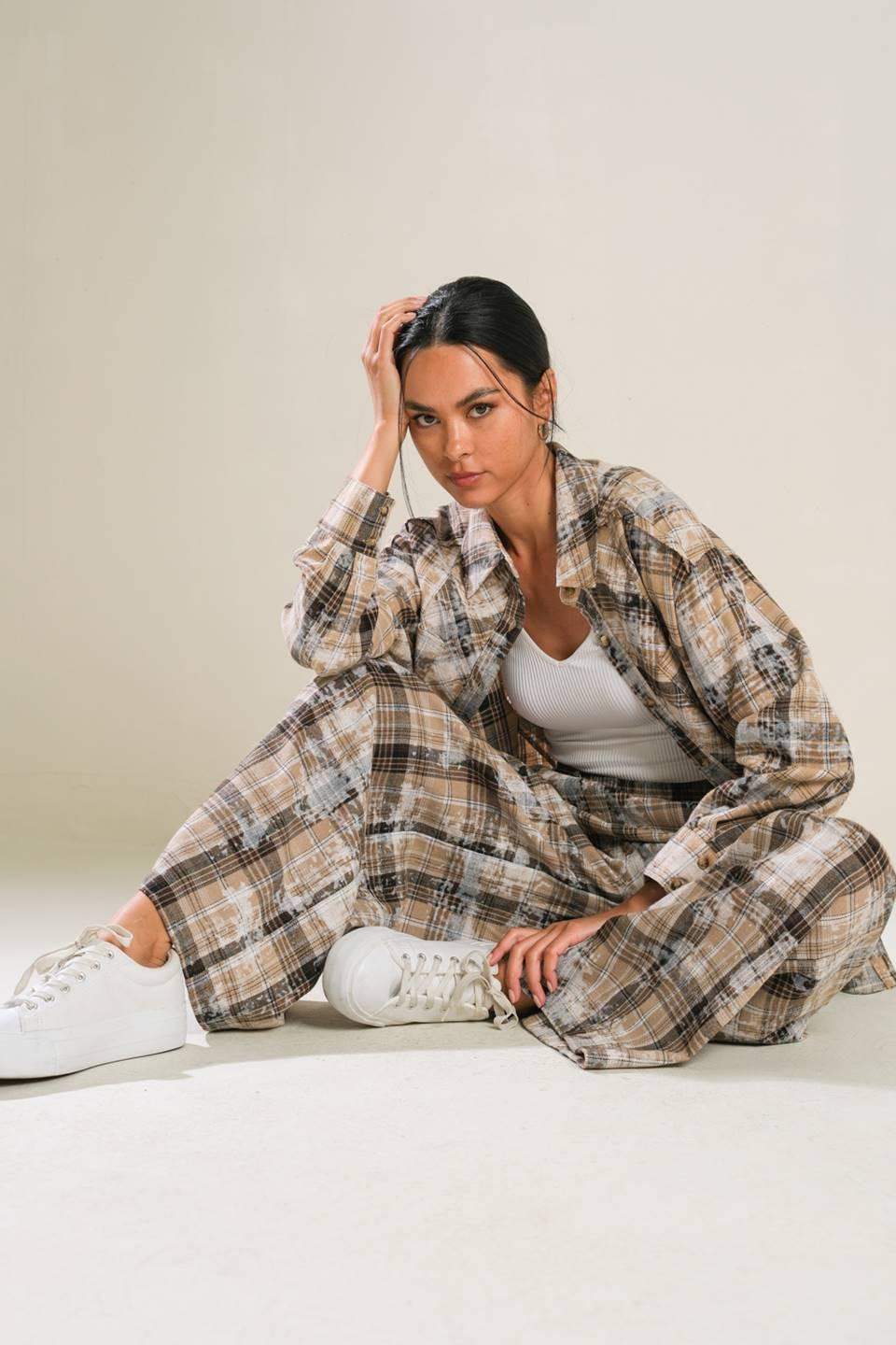 TIMELESS CHARM WOVEN PANTS - Flying Tomato - Flyclothing LLC