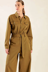 FLEETING WHISPERS TWILL JUMPSUIT - Flying Tomato - Flyclothing LLC